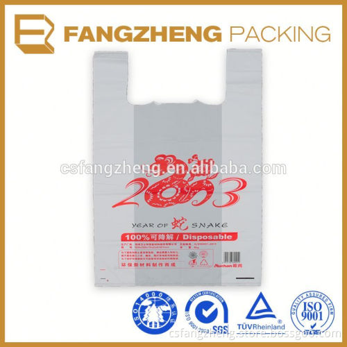 Custom Printing clear Plastic T Shirt Bag